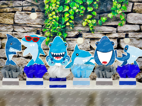 Shark Attack Birthday Theme Party Decoration Table Centerpiece