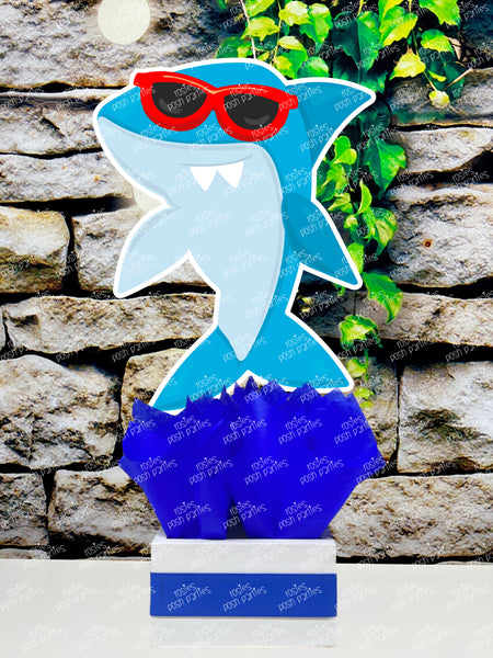 Shark Attack Birthday Theme Party Decoration Table Centerpiece
