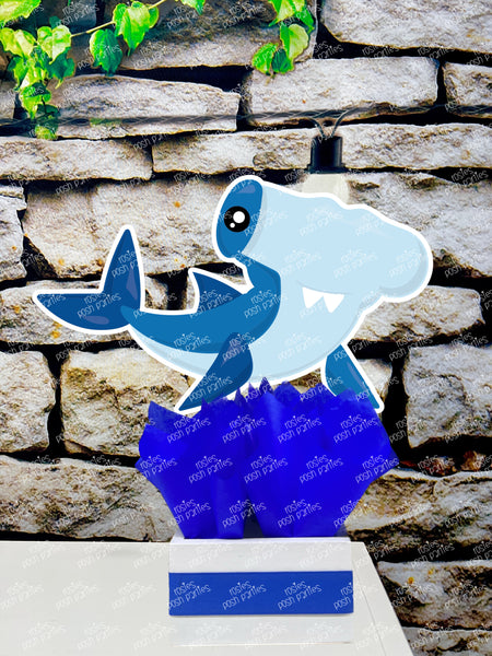 Shark Attack Birthday Theme Party Decoration Table Centerpiece