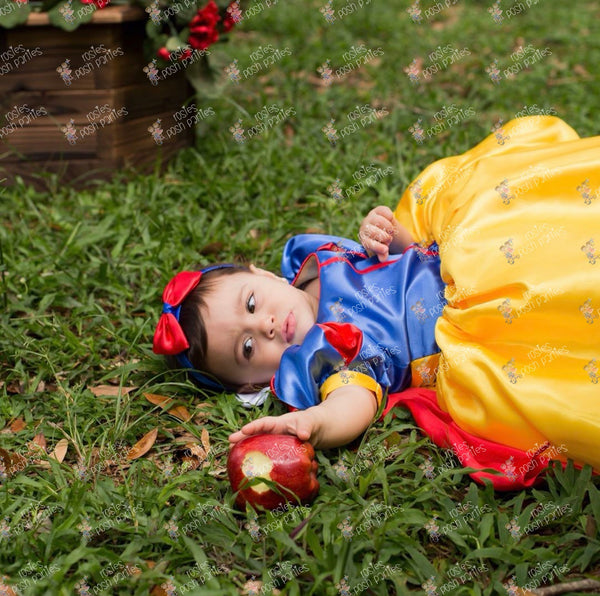Princess Snow White Dress | Snow White Gown | Snow White Birthday Outfit | Snow White Halloween Costume