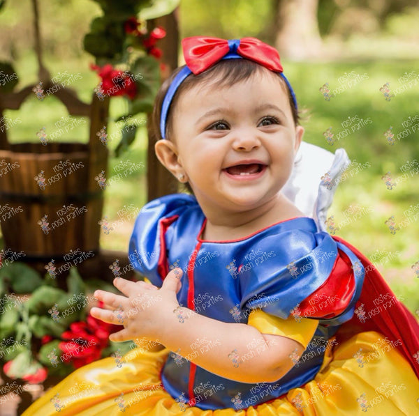 Princess Snow White Dress | Snow White Gown | Snow White Birthday Outfit | Snow White Halloween Costume