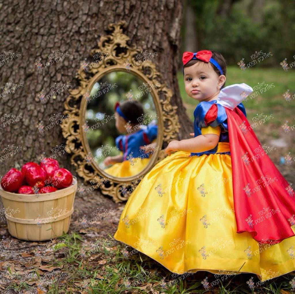 Snow White Sparkling Dress - Disney Inspired LED Children's Costume -  Uporpor