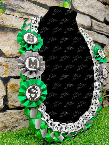 Graduation Lei | Baseball Lei | Senior Night Gift Lei | Braided Ribbon Lei | Graduation Ribbon Lei | Graduate Lei | Sports Lei