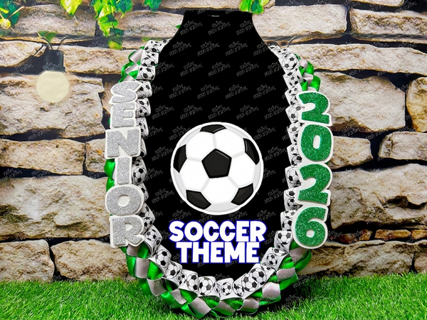 Tennis Sports Graduation Lei | Promotion Gift Lei | Sports Senior Night Gift Lei | Braided Ribbon Lei | Graduation Ribbon Lei | Graduate