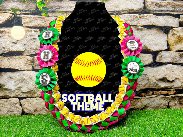 Soccer Graduation Lei | Volleyball Lei | Senior Night Gift Lei | Braided Ribbon Lei | Graduation Ribbon Lei | Graduate Lei | Sports Lei