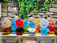 Blast Off Theme | Outer Space Birthday Table Centerpiece | Solar System Baby Shower | Planets Outer Space SET OF 9