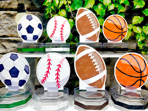 Sports Theme Birthday Baby Shower Candy Jar Party Favors