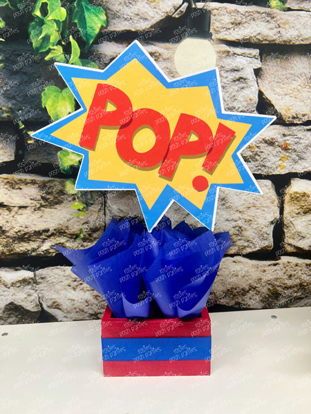 Superhero Theme | Superheroes Birthday Theme | Hero Theme | Superheroes Baby Shower Centerpiece Decoration | Superhero Bubbles SET OF 6
