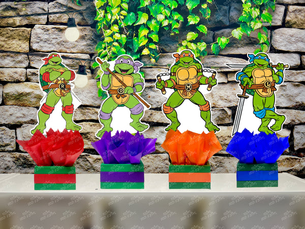 Teenage Mutant Ninja Turtles TMNT Birthday Theme Party Decoration Table Centerpiece