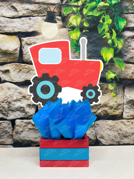 Transportation Birthday Theme | Transportation Party Decoration | Truck Birthday Party | Boy Car Airplane Helicopter Train Tractor SET OF 6