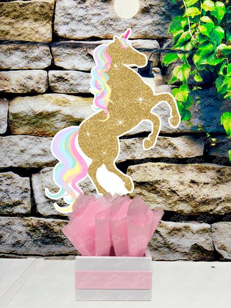 Unicorn Theme | Unicorn Baby Shower | Horse Theme | Carnival Horse Theme | Horse Baby Shower Centerpiece Carousel Horse SET OF 4