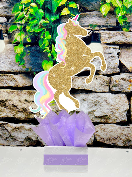 Unicorn Theme | Unicorn Baby Shower | Horse Theme | Carnival Horse Theme | Horse Baby Shower Centerpiece Carousel Horse SET OF 4