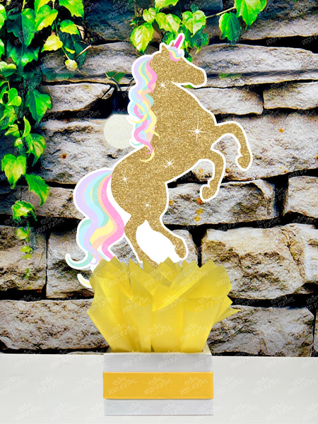 Unicorn Theme | Unicorn Baby Shower | Horse Theme | Carnival Horse Theme | Horse Baby Shower Centerpiece Carousel Horse SET OF 4
