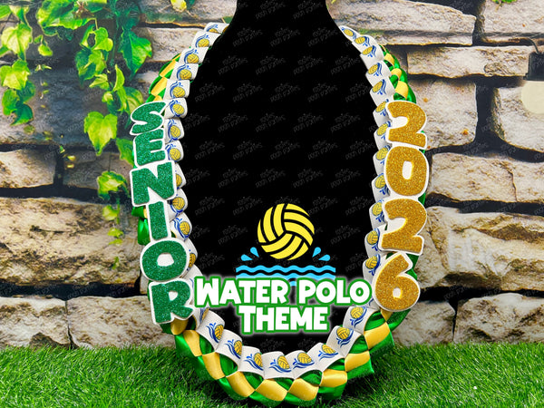 Volleyball Sports Graduation Lei | Promotion Gift Lei | Sports Senior Night Gift Lei | Braided Ribbon Lei | Graduation Ribbon Lei | Graduate