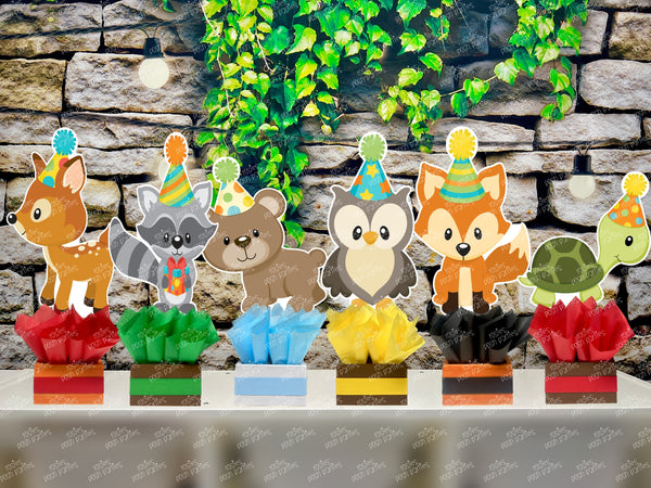 Forest Friends Theme | Woodland Birthday Theme | Woodland Baby Shower Centerpiece | Forest Woodland Theme | Baby Shower Birthday INDIVIDUAL