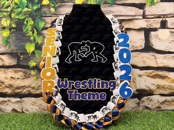 Volleyball Sports Graduation Lei | Promotion Gift Lei | Sports Senior Night Gift Lei | Braided Ribbon Lei | Graduation Ribbon Lei | Graduate