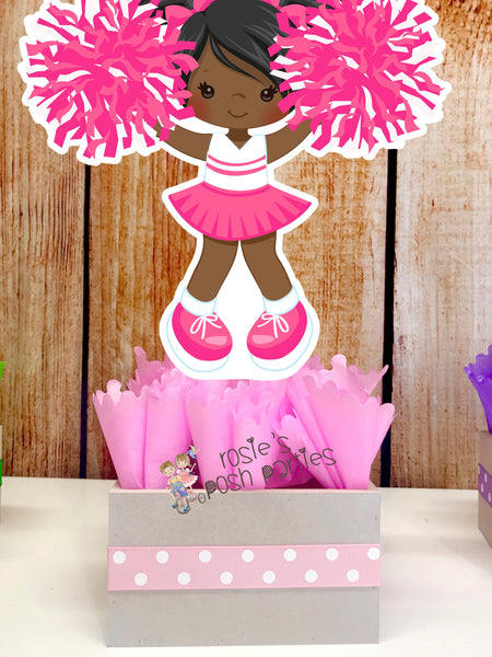 Cheerleader Birthday Theme Centerpiece Decoration