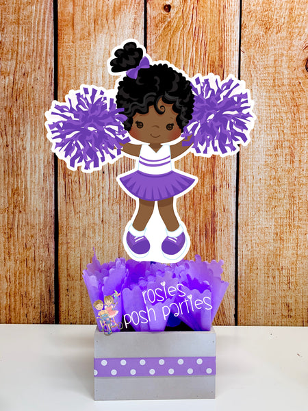 Cheerleader Birthday Theme Centerpiece Decoration