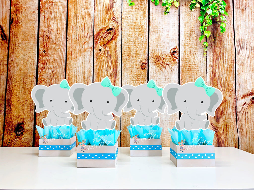 Mini figurine éléphant pour deco de table anniversaire safari