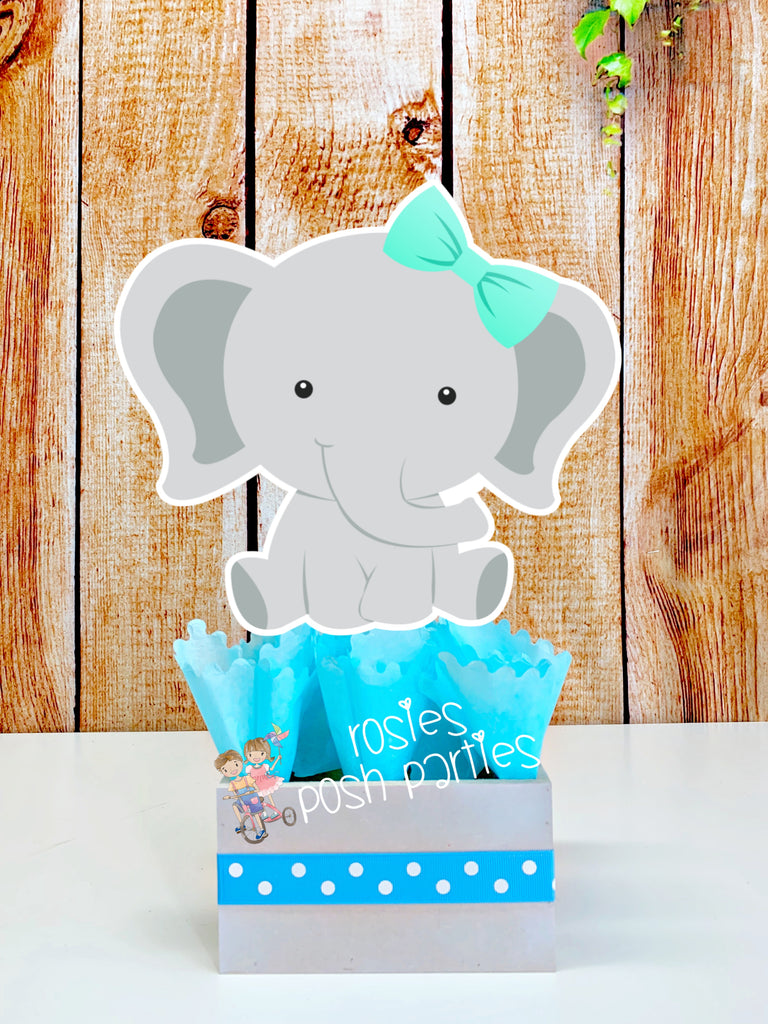 Mini figurine éléphant pour deco de table anniversaire safari