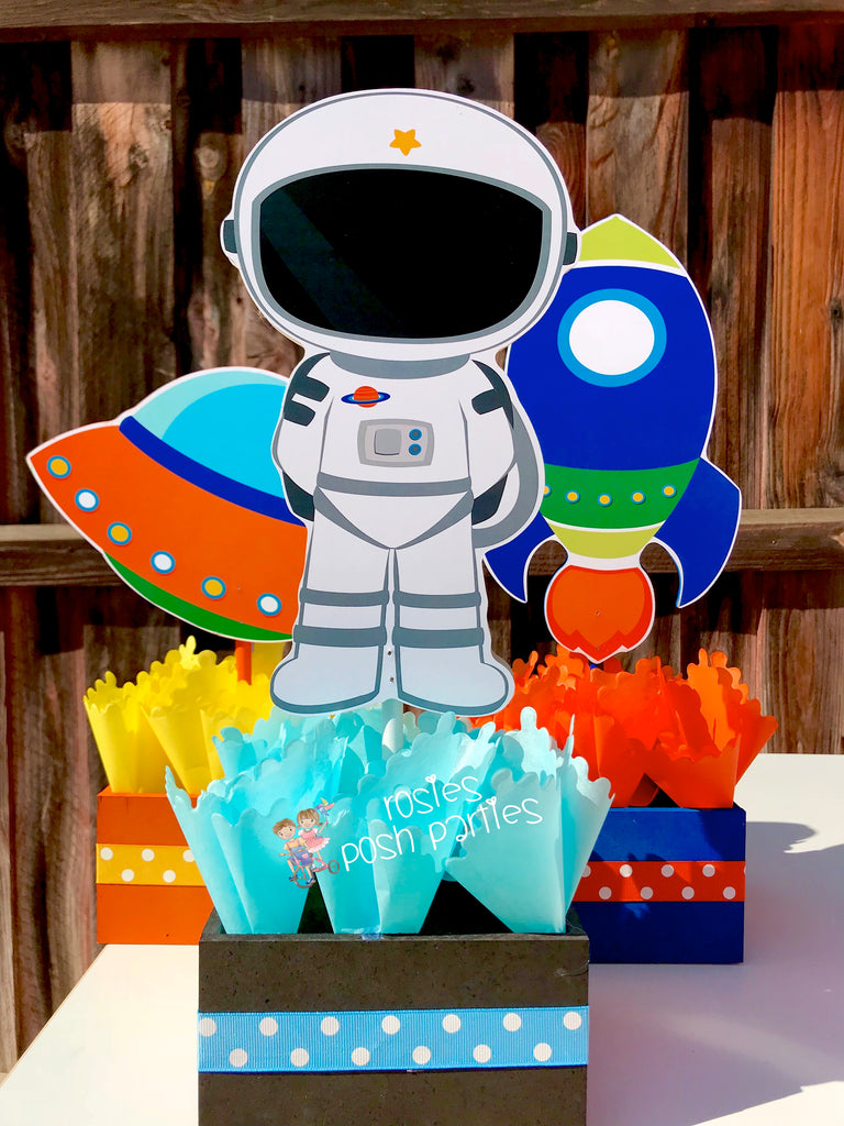 Outer Space Blast Off Theme Party Centerpiece Decoration