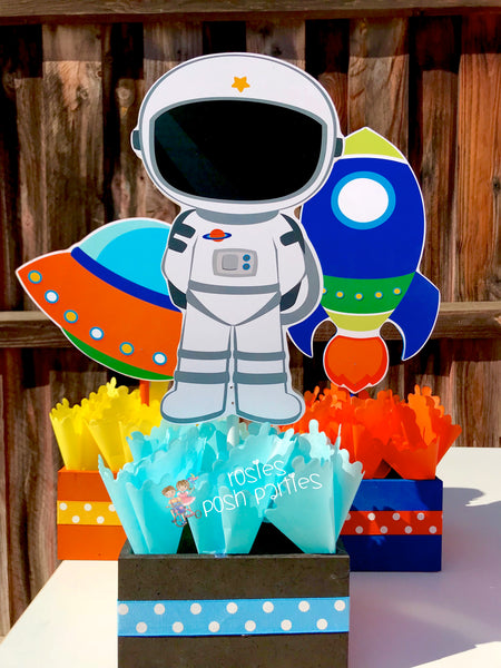 Outer Space Blast Off Theme Party Centerpiece Decoration