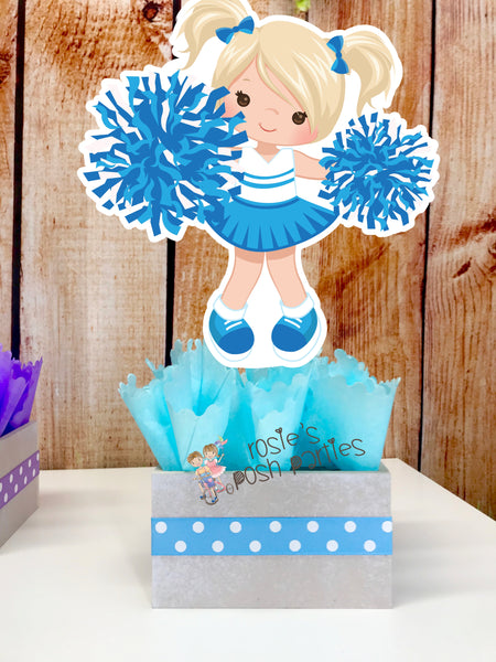 Cheerleader Birthday Theme Centerpiece Decoration