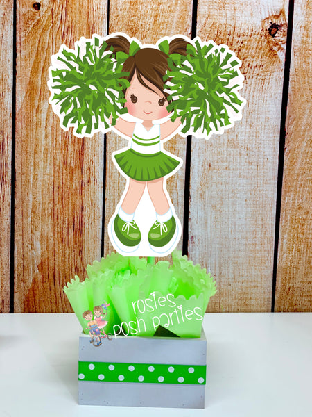 Cheerleader Birthday Theme Centerpiece Decoration