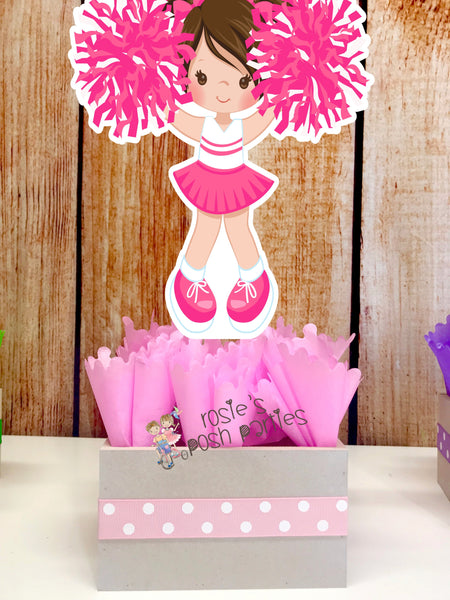 Cheerleader Birthday Theme Centerpiece Decoration