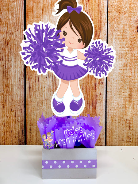 Cheerleader Birthday Theme Centerpiece Decoration