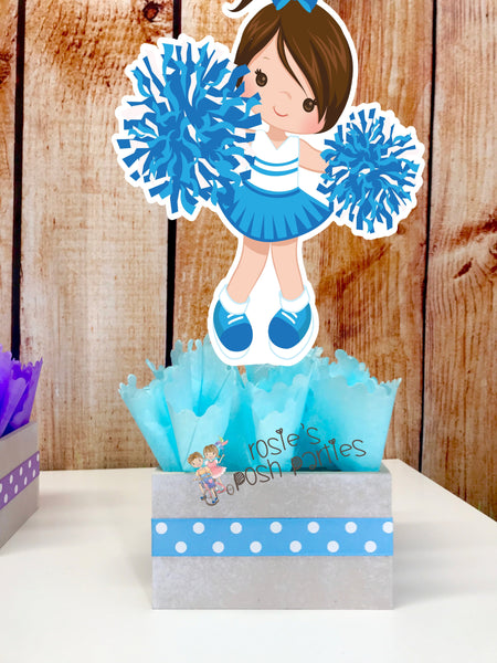 Cheerleader Birthday Theme Centerpiece Decoration