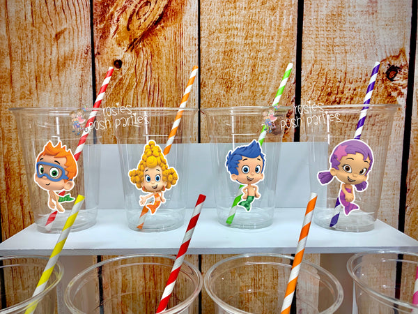 Bubble Guppies Birthday Theme Drink Cup Favors