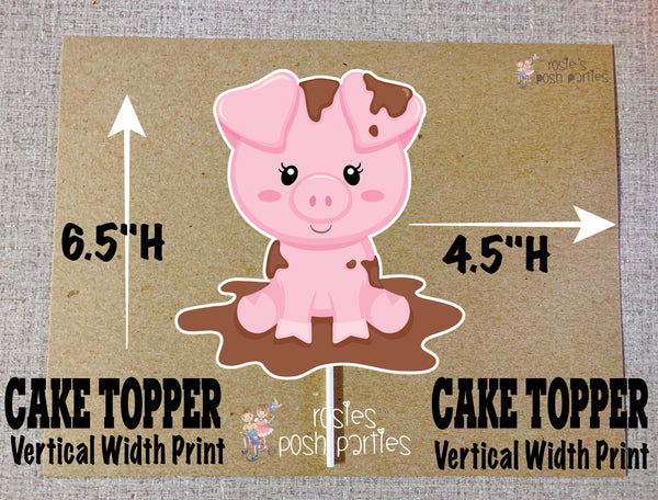 Farm Theme Rooster Smash Cake Topper Diaper Cake Baby Shower or Birthday Topper