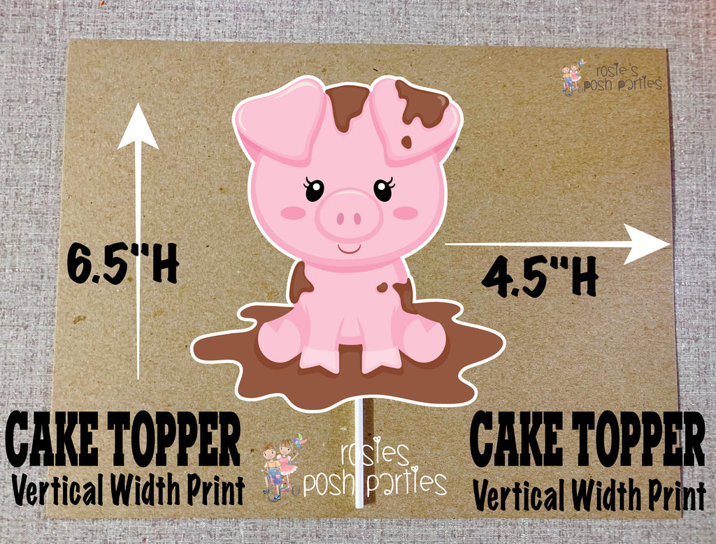 Farm Theme Cow Smash Cake Topper Diaper