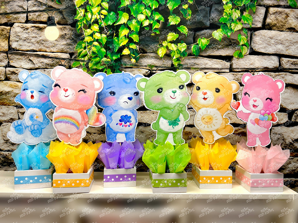 Care Bear Birthday Theme Centerpiece Decoration SET OF 6