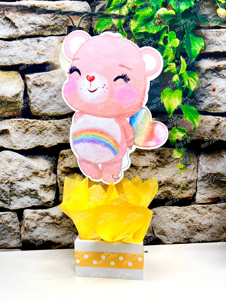 Care Bears Centerpieces with Stand OR Cutouts, Care Bears Party Decoration
