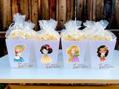 Little Princess Baby Shower | Princess Theme | Princess Birthday Popcorn Party Favors | Little Princess Party SET OF 12