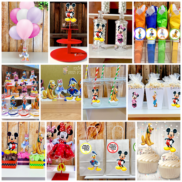 Mickey Clubhouse Birthday Theme Candy Jar Favors SET OF 12
