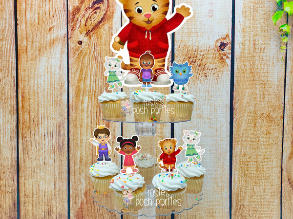 Daniel Tiger Birthday Theme Cupcake Stand Toppers