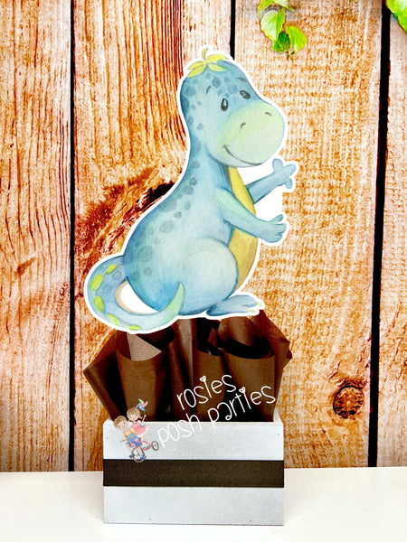 dinosaur birthday or baby shower theme centerpiece decoration