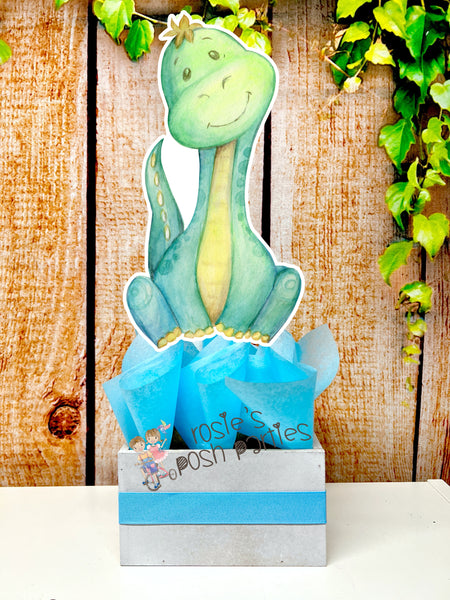 dinosaur birthday or baby shower theme centerpiece decoration