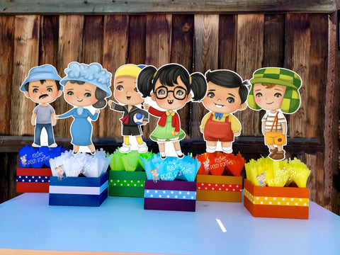 Chavo del ocho 8 birthday party theme centerpiece decoration