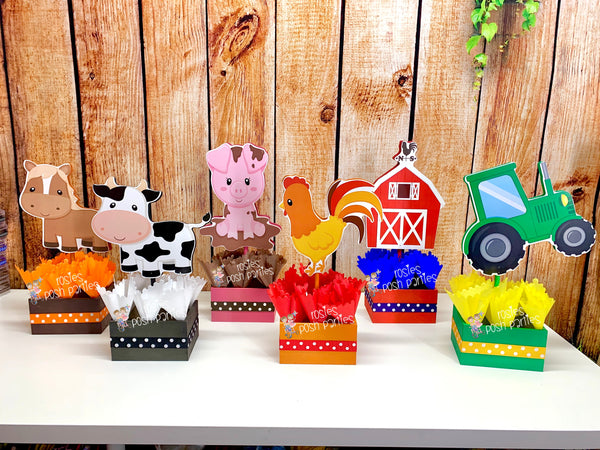 farm theme centerpiece decoration
