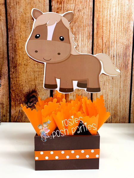 farm theme centerpiece decoration
