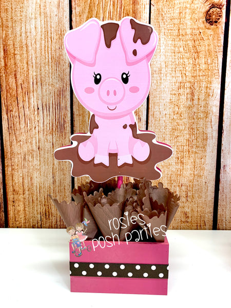 farm theme centerpiece decoration