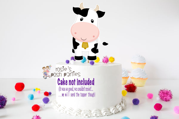 Farm Theme Rooster Smash Cake Topper Diaper Cake Baby Shower or Birthday Topper