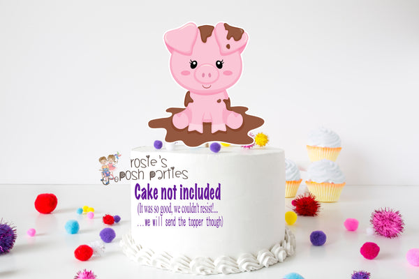 Farm Theme Red Barn Smash Cake Topper Diaper Cake Baby Shower or Birthday Topper