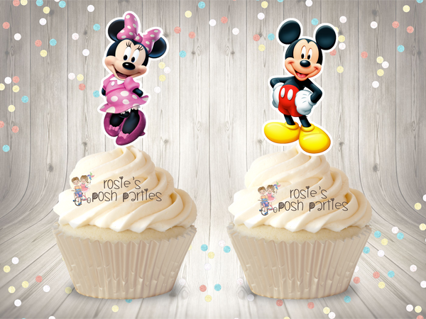 Mickey Clubhouse Cupcake Topper Favors
