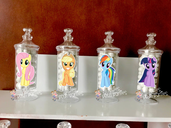 My Little Pony Birthday Theme Apothecary Party Favor