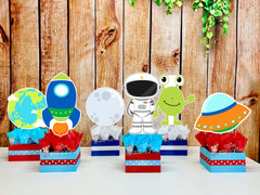 Outer Space Blast Off Theme Birthday Baby Shower Party Centerpiece Decoration Blues INDIVIDUAL